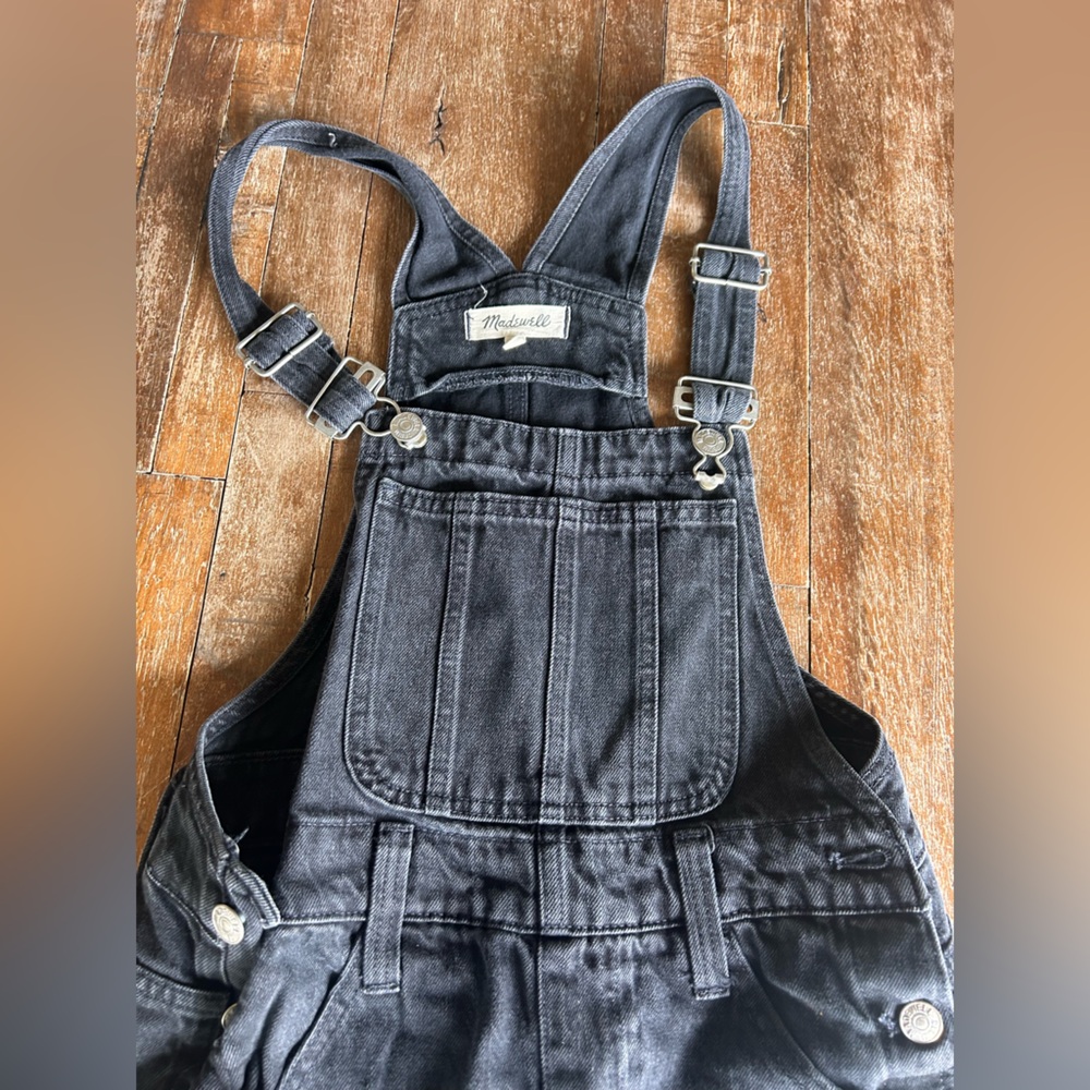 Madewell Black Denim Overalls- XS
